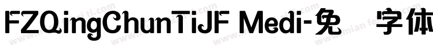 FZQingChunTiJF Medi字体转换